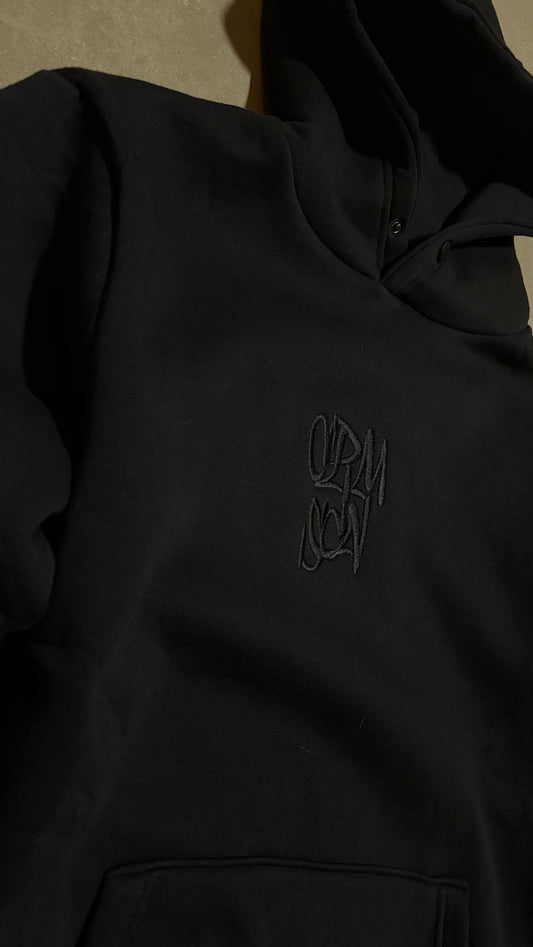 “Crmscn” Embroidered Hoodie