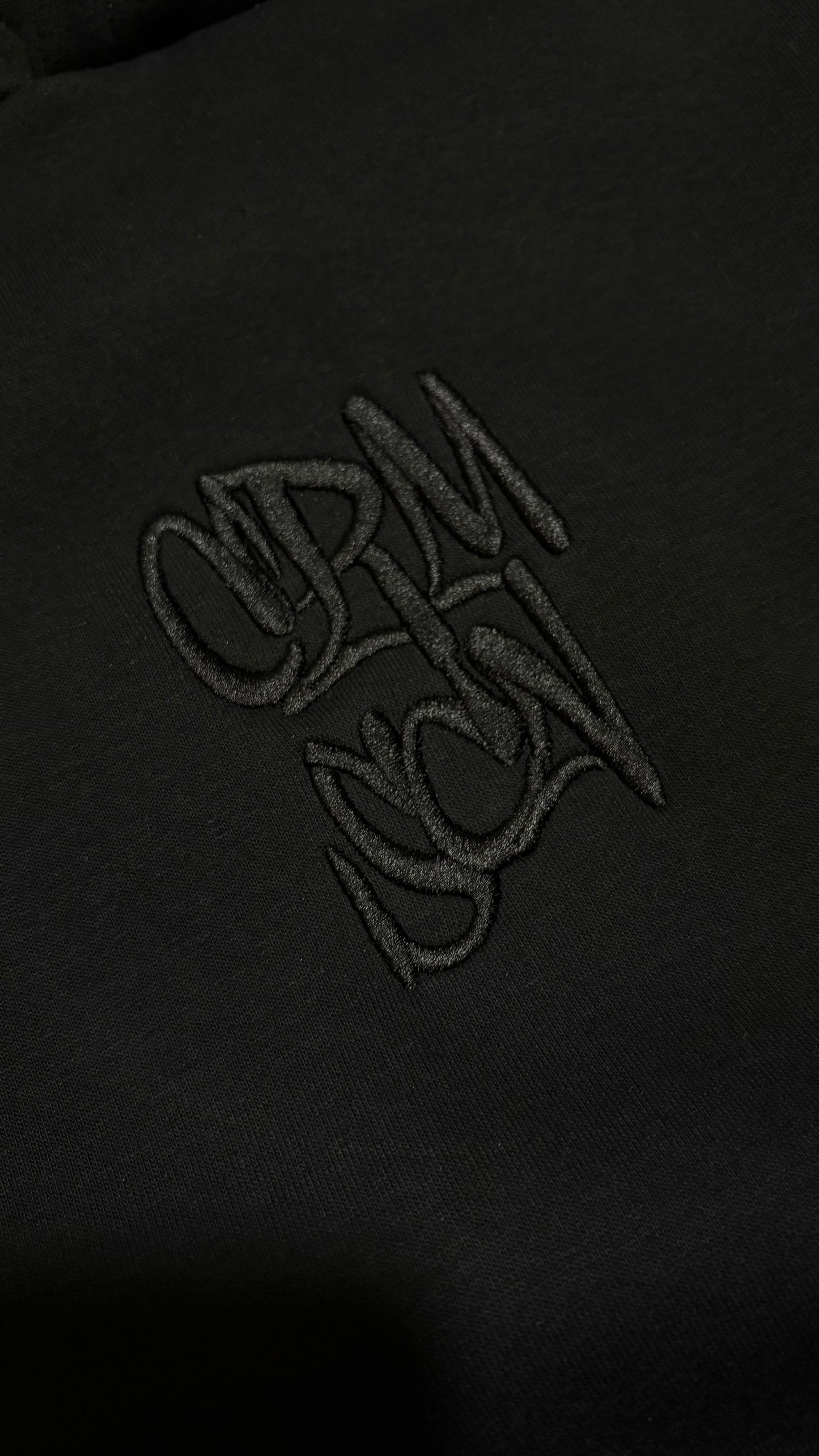 “Crmscn” Embroidered Hoodie