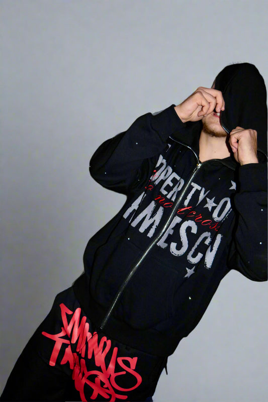 RHINESTONE HOODIE