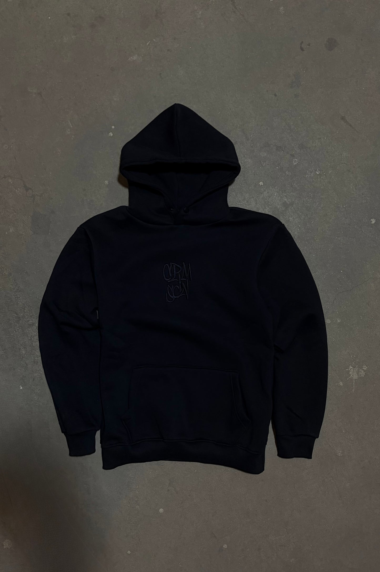 “Crmscn” Embroidered Hoodie